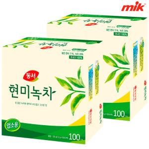 동서 현미 녹차 업소용 200T(100Tx2개)+사은 품랜덤 [둥굴레차/메밀차/옥수수수염차/결명자/