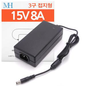 15V 8A 어댑터 (SUN-1508) 가정용 AC-DC 직류 전원장치/파워 서플라이/SMPS/고용량/정전압/120W/15V8A