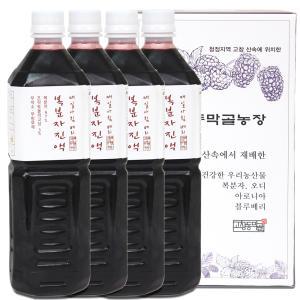 매일아침 베리 복분자 진액 원액 즙 1L-4병