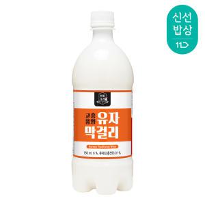 [품질보장]청정 영농조합 고흥 풍양 유자막걸리 6도 750ml