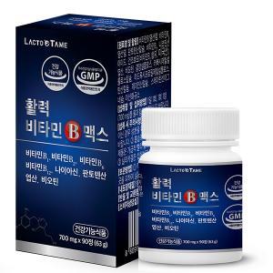 락토테미 활력 비타민b 맥스 700mgX90정 고함량비타민 b1 b2 b6 b12 비오틴 엽산 나이아신 판토텐산 캡슐