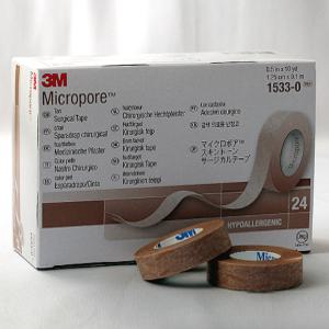 3M 마이크로포어  살색종이반창고 스킨톤 1inch,1/2inch 24개입