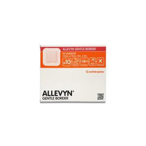 Allevyn 알레빈 젠틀보더 7.5cmx7.5cm 10매 욕창 상처 수술 드레싱 반창고 습윤밴드