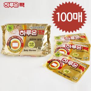 27년 04월 국산 하루온팩 100매입 붙이는 핫팩 하루종일 따뜻 최신제조