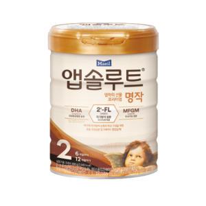 [매일유업] 리뉴얼 앱솔루트 명작 2FL 분유 2단계, 800g 1개, 6~12개월