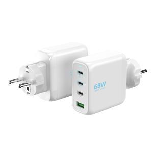 68W 고속 접지 충전기 화이트 GAN68W-GND USB,C타입 68W PPS 아이폰 아이패드 맥북 갤럭시