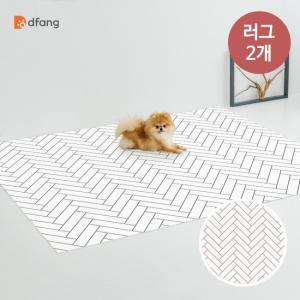 [러그 140x180cm] 2장 미끄럼방지 강아지 고양이매트 애견매트 슬개골탈구예방 4mm