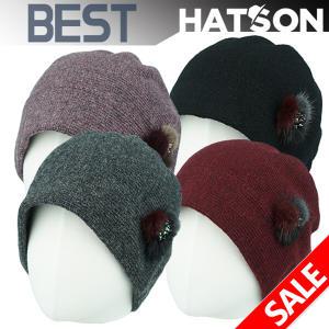 [햇츠온]H1-4404 HatsON 브랜드 여자 겨울 울 비니 털 보닛 벙거지 중년 엄마 할머니 모자 AA