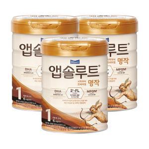 [매일]리뉴얼 앱솔루트 명작 2FL 분유 1단계 800g 3캔 (0~6개월)