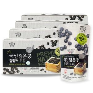 [본사직영] 아름뜰 맷돌로 갈아 만든 검은콩 검정깨 두유 180ml 80팩