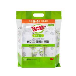 3M 스카치브라이트 테이프 클리너 베이직 대형 크리너 리필 6+1 기획상품