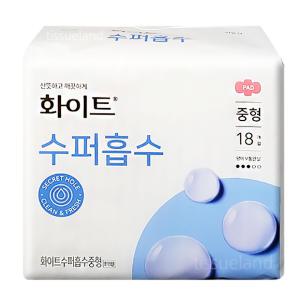 화이트 수퍼흡수 날개 중형 18매x1개