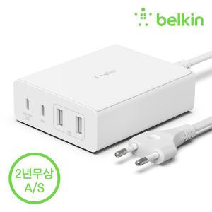 [벨킨] 부스트업 프로 108W 멀티 4포트 USB-C PD GaN 고속 충전기 WCH010kr 맥북 아이폰 갤럭시 Z플립5