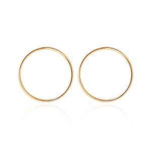 [메리 그린]14K GOLD 베이직 링 귀걸이 14mm