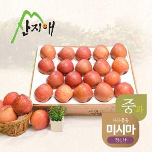 [기타]산지애 알뜰 못난이사과(중과) 4.5kg 1box / 청송산 미시마 , 당도선별