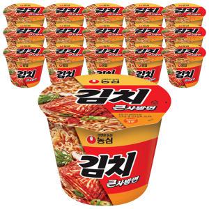 농심 김치 큰사발, 112g, 16개