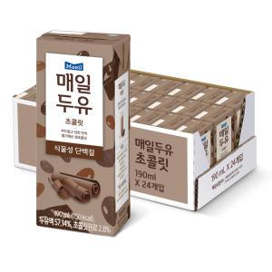 매일두유 초콜릿, 190ml, 24개