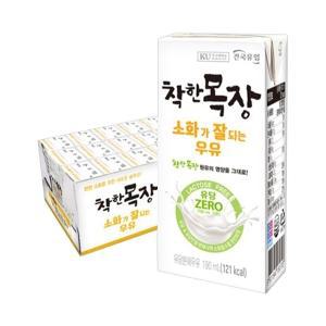 건국 착한목장 소화가 잘되는 우유 190ml 24팩