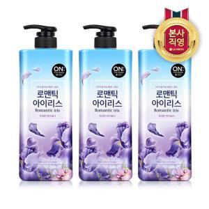 온더바디 플라워 약산성 퍼퓸 바디워시 아이리스향 900g x 3개