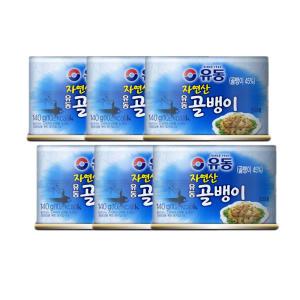 유동 자연산 골뱅이 통조림 140g 6개 무침 요리