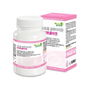 헬스프랜드 리포좀 글루타치온 화이트 콜라겐 6개월분 600mg x 180정 인지질코팅 비타민 아미노산 함유