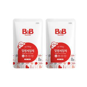 n비앤비 젖병세정제 거품형 리필형 400ml x2개