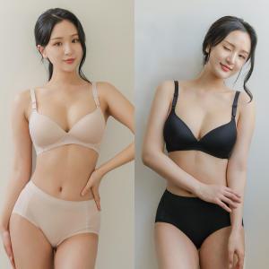 비비안판도라 노와이어 브라 팬티 세트 심리스 노라인 A~C컵 PBR7135VS