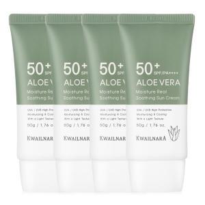 알로에베라 선크림 50ml x 4개 /SPF50+PA++++ 미백+주름개선+자외선차단 쿨링진정