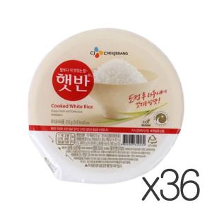 CJ 햇반 백미 210g 36개