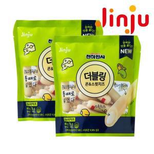 [기타]진주 천하장사 더블링 콘스윗치즈 400g X 2개