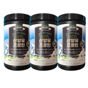 오리진 팔레오 산양유 프로틴 360g x 3통 박군 산양유 단백질 저분자 초유 분말 mbp가루