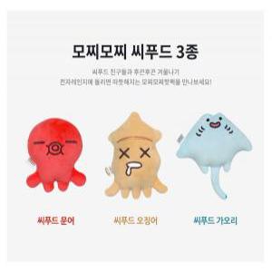 모찌타운 씨푸드 모찌 문어 오징어 핫팩 인형