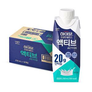 후디스 하이뮨 프로틴 액티브 밀크, 250ml, 18개