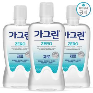 동아제약 가그린 제로 750ml 3개