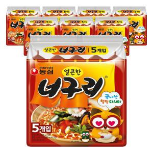 농심 얼큰한너구리, 120g, 40개