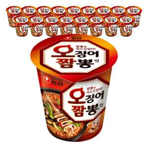 농심 오징어짬뽕컵, 67g, 18개