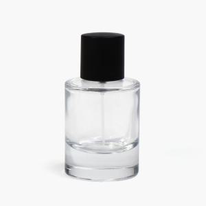 새로핸즈 클램프 타입 유리 향수공병 실린더 투명 무광 블랙 50ml