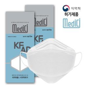 [기타](국산 100매)메디치 비말차단 KF-AD 비말차단 마스크(10매입 x 10팩)