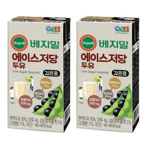 정식품 베지밀 에이스 저당 두유 검은콩 190ml 32팩