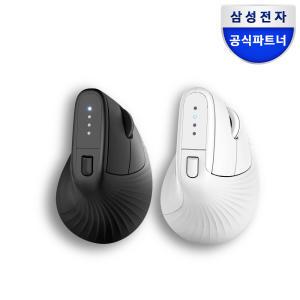 삼성전자 무선 버티컬 마우스 SM-M1300Q 멀티페어링 블루투스 저소음 블랙 화이트 손목보호 마우스