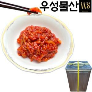 우성물산 업소용 3센치 오징어젓갈 20kg(캔포장)