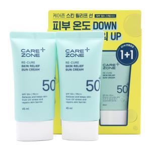 케어존 리큐어 스킨 릴리프 선크림 45ml+45ml