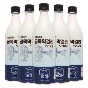 골목양조 박유덕의 골목막걸리오리지널 6도 750ml x5병