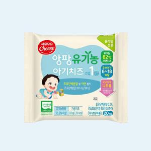 서울우유 앙팡 유기농 아기치즈 1단계 360g x 4봉(80매)