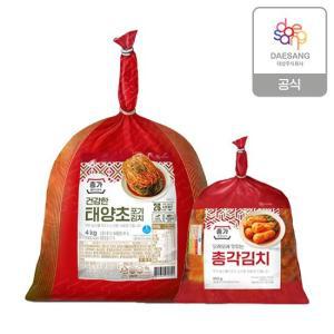 종가 종가집 건강한 태양초 포기김치 4kg + 총각김치 850g