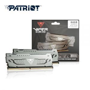 PATRIOT DDR4-3600 CL18 VIPER STEEL 패키지 (64GB(32Gx2))