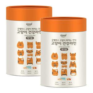 굿밸런스 짜먹는 간식 헤어볼 60P x 2개