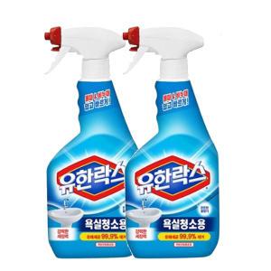 유한락스 욕실청소용 600ml 2개