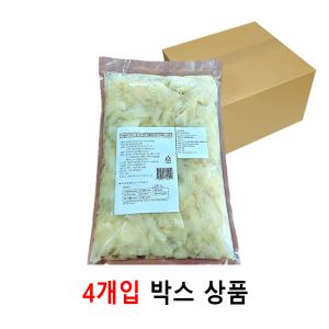 [4EA 박스상품] 스타 백초생강 3kg 생강절임 일식반찬