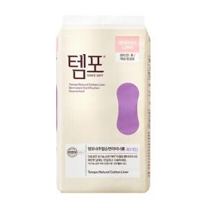 템포 내추럴 순면 라이너 롱 40p